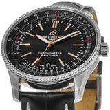 Breitling Automatic 41mm Black Dial Black Leather Strap Watch for Men - A17326241B1P1 Buy Now By Breitling