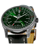 Breitling Navitimer Automatic 41mm Green Dial Green Leather Strap Watch for Men - A17326361L1P1 Buy Now By Breitling