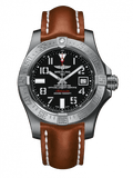 Breitling Avenger II Seawolf Stainless Steel 45mm Volcano Black Leather Strap Mens Watch - A1733110/BC31/434X Buy Now By Breitling
