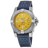 Breitling Avenger II Seawolf Yellow Dial Blue Rubber Strap 45mm Mens Watch - A1733110/I519/157S Buy Now By Breitling