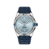Breitling Super Chronomat Automatic 38 Diamonds Blue Dial Blue Rubber Strap Watch for Women - A17356531C1S1 Buy Now By Breitling