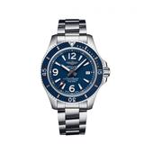Breitling Superocean Automatic 42mm Blue Dial Silver Steel Strap Watch for Men - A17366D81C1A1 Buy Now By Breitling
