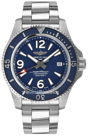Breitling Superocean Automatic 42mm Blue Dial Silver Steel Strap Watch for Men - A17366D81C1A1 Buy Now By Breitling