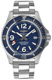 Breitling Superocean Automatic 42mm Blue Dial Silver Steel Strap Watch for Men - A17366D81C1A1 Buy Now By Breitling