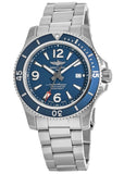 Breitling Superocean Automatic 42mm Blue Dial Silver Steel Strap Watch for Men - A17366D81C1A1 Buy Now By Breitling