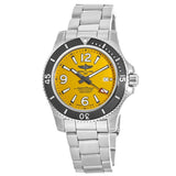 Breitling Superocean II Automatic 44mm Yellow Dial Silver Steel Strap Watch for Men - A17367021I1A1 Buy Now By Breitling