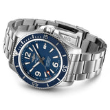 Breitling Superocean Automatic 42mm Blue Dial Silver Steel Strap Watch for Men - A17366D81C1A1 Buy Now By Breitling