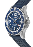 Breitling Superocean 44mm Automatic Blue Dial Blue Rubber Strap Watch for Men - A17367D81C1S2 Buy Now By Breitling