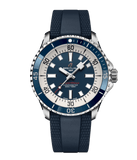 Breitling Superocean Automatic 42mm Blue Dial Blue Rubber Strap Watch for Men - A17375E71C1S1 Buy Now By Breitling