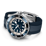 Breitling Superocean Automatic 46 Blue Dial Blue Rubber Strap Watch for Men - A17378E71C1S1 Buy Now By Breitling