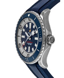 Breitling Superocean Automatic 46 Blue Dial Blue Rubber Strap Watch for Men - A17378E71C1S1 Buy Now By Breitling