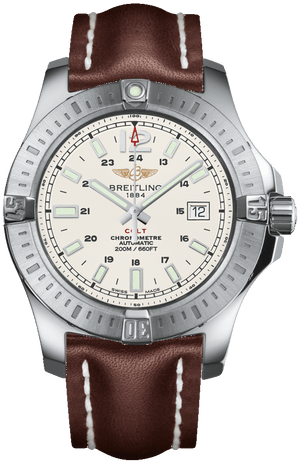 Breitling Colt Automatic 44mm Brown Leather Strap Mens Watch - A1738811/G791/437X Buy Now By Breitling