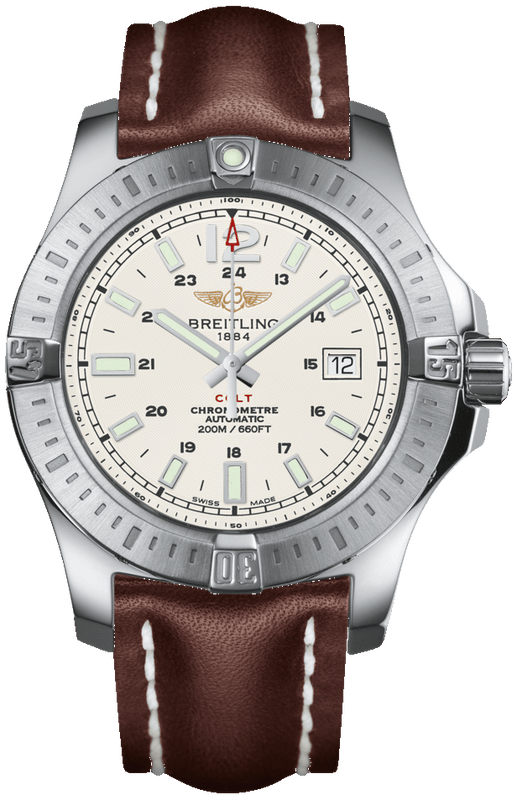 Breitling Colt Automatic 44mm Brown Leather Strap Mens Watch - A1738811/G791/437X Buy Now By Breitling