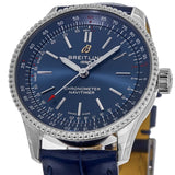 Breitling Navitimer Automatic 35 Blue Dial Blue Leather Strap Watch for Men - A17395161C1P1 Buy Now By Breitling