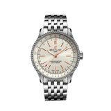 Breitling Navitimer Automatic 35 White Dial Silver Steel Strap Watch for Men - A17395F41G1A1 Buy Now By Breitling