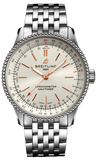 Breitling Navitimer Automatic 35 White Dial Silver Steel Strap Watch for Men - A17395F41G1A1 Buy Now By Breitling
