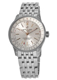Breitling Navitimer Automatic 35 White Dial Silver Steel Strap Watch for Men - A17395F41G1A1 Buy Now By Breitling
