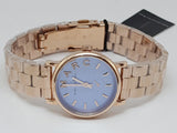 Marc Jacobs Mini Baker Blue Dial Rose Gold Steel Strap Watch for Women - MBM3285 Buy Now By Marc Jacobs