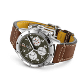 Breitling Avi Chronograph 42 Curtiss Warhawk Green Dial Brown Leather Strap Watch for Men - A233802A1L1X1 Buy Now By Breitling