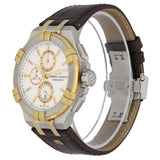 Maurice Lacroix Aikon Chronograph White Dial Brown Leather Strap Watch For Men - AI1018-PVY11-132-1 Buy Now By Maurice Lacroix