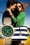 Michael Kors Skylar Green Dial Gold Steel Strap Watch for Women - MK6065 Buy Now By Michael Kors