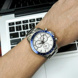 Tissot V8 Quartz T Sport Chronograph White Dial Silver Steel Strap Watch For Men - T106.417.11.031.00 Buy Now By Tissot