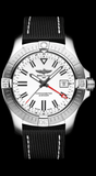 Breitling Avenger Automatic GMT 43 White Dial Black Nylon Strap Watch for Men - A32397101A1X1 Buy Now By Breitling