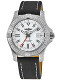 Breitling Avenger Automatic GMT 43 White Dial Black Nylon Strap Watch for Men - A32397101A1X1 Buy Now By Breitling