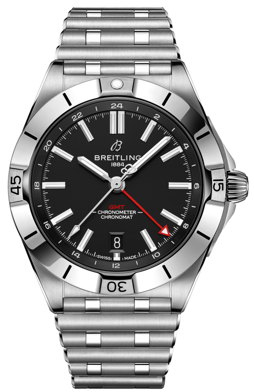 Breitling Chronomat GMT 40 Automatic Black Dial Silver Steel Strap Watch for Men - A32398101B1A1 Buy Now By Breitling