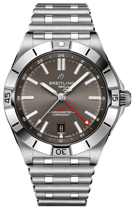 Breitling Chronomat GMT 40 Brown Dial Silver Steel Strap Watch for Men - A32398101M1A1 Buy Now By Breitling