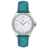 Tag Heuer Formula 1 Quartz Diamonds Mother of Pearl Dial Blue Leather Strap Watch for Women - WBJ131A.FC8256 Buy Now By Tag Heuer