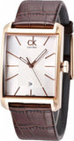 Calvin Klein Window Silver Dial Brown Leather Strap Watch for Men - K2M21620 Buy Now By Calvin Klein