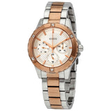 Guess Mist Quartz Silver Dial Two Tone Steel Strap Watch For Women - W0443L4 Buy Now By Guess