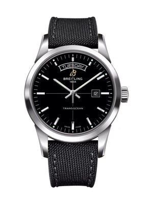 Breitling Transocean Day & Date 43mm Black Dial Black Nylon Strap Mens Watch - A4531012/BB69/109W/A20 BA.1 Buy Now By Breitling