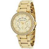 Michael Kors Parker White Dial Gold Steel Strap Watch for Women - MK6056 Buy Now By Michael Kors