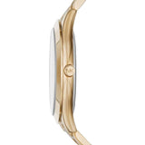 Michael Kors Slim Runway Green Dial Gold Steel Strap Watch for Women - MK3435 Buy Now By Michael Kors