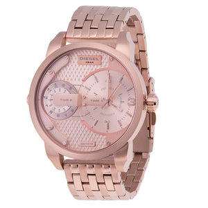 Diesel Mini Daddy Rose Gold Dial Rose Gold Steel Strap Watch For Men - DZ7318 Buy Now By Diesel