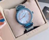 Guess Soho Diamonds Blue Dial Blue Mesh Bracelet Watch For Women - W0638L3 Buy Now By Guess