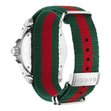 Gucci Dive White Dial Red & Green Nylon Strap Watch For Men - YA136207 Buy Now By Gucci