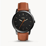 Fossil The Minimalist Black Dial Brown Leather Strap Watch for Men - FS5305 Buy Now By Fossil