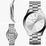 Michael Kors Slim Runway Silver Dial Silver Stainless Steel Strap Watch for Women - MK3178 Buy Now By Michael Kors