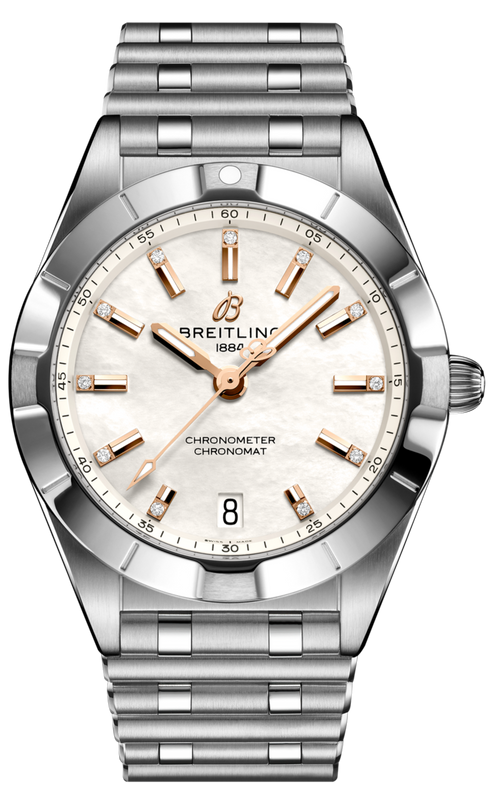 Breitling Chronomat 32 Mother of Pearl Dial Silver Steel Strap Watch for Women - A77310101A4A1 Buy Now By Breitling
