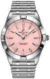 Breitling Chronomat 32 Diamonds Pink Dial Silver Steel Strap Watch for Women - A77310101K1A1 Buy Now By Breitling