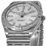 Breitling Chronomat 32 Diamonds White Dial Silver Steel Strap Watch for Women - A77310591A1A1 Buy Now By Breitling