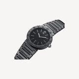 Bvlgari Bvlgari Lady Black Dial Black Steel Strap Watch for Women - BVLGARI103557 Buy Now By Bvlgari