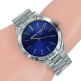 Michael Kors Slim Runway Quartz Blue Dial Silver Steel Strap Watch For Women - MK3379 Buy Now By Michael Kors