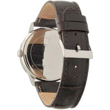 Guess Wafer Quartz White Dial Brown Leather Strap Watch For Men - W70016G2 Buy Now By Guess