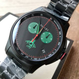 Gucci G-Timeless Chronograph Black Dial Black Steel Strap Watch For Men - YA126269 Buy Now By Gucci