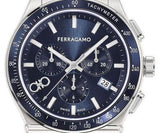 Salvatore Ferragamo 1927 Chrono Analog Blue Dial Blue Leather Strap Watch for Men - SFKZ00223 Buy Now By Salvatore Ferragamo