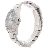 Guess G Twist Diamonds Silver Dial Silver Steel Strap Watch For Women - W1201L1 Buy Now By Guess